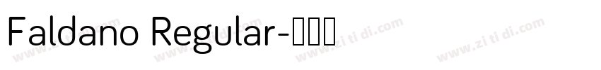 Faldano Regular字体转换